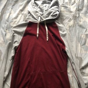 American Eagle hooded long sleeve shirt